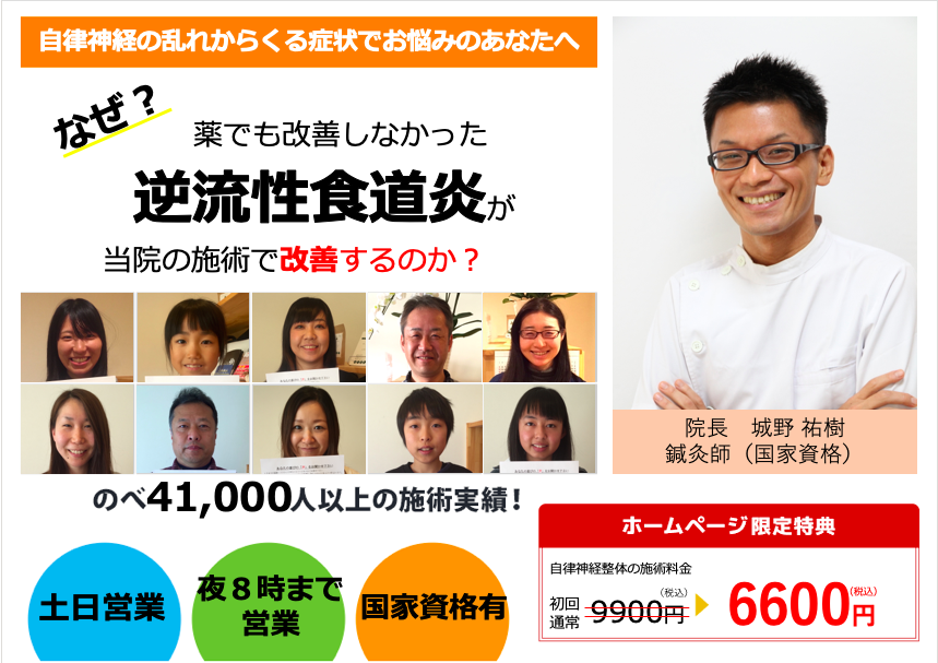 なぜ？病院に行っても改善しなかった逆流性食道炎が当院の施術で改善するのか？